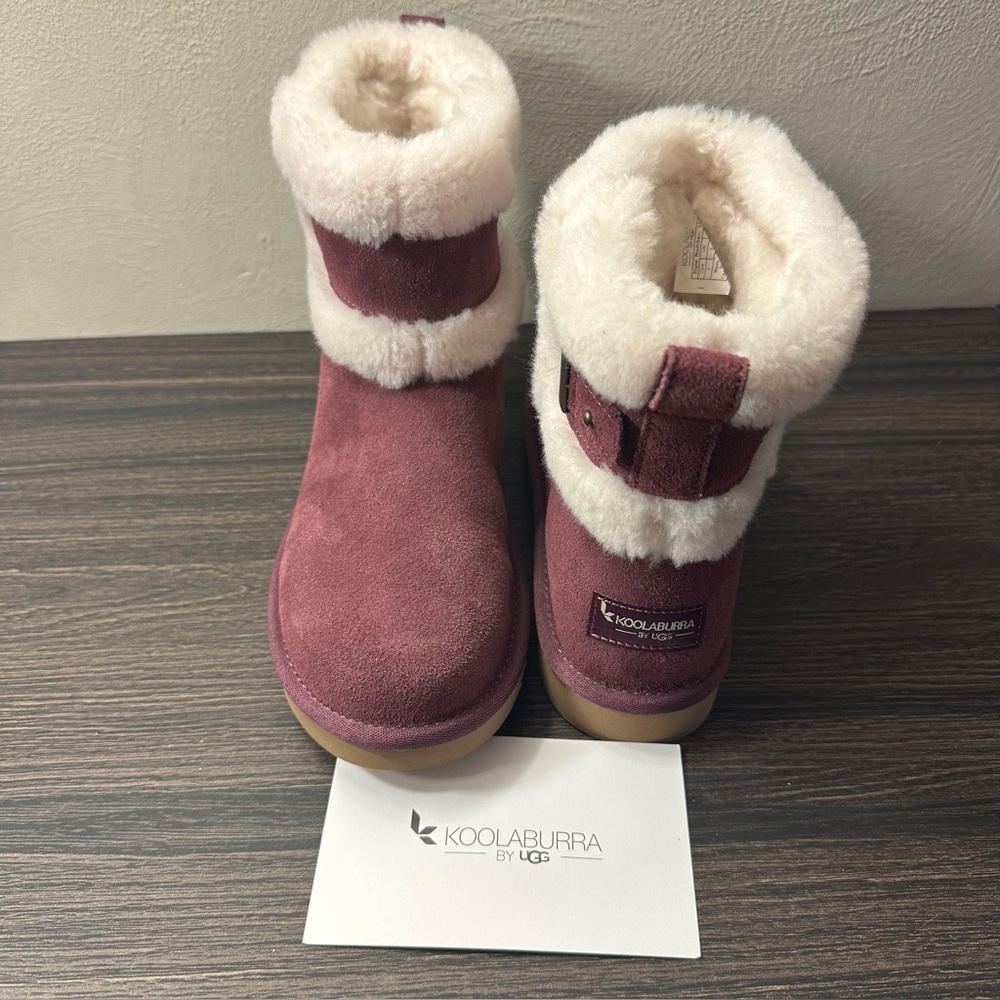 Koolaburra by UGG Barlee suede Ankle Boot Plum Purple size Women 7 - Picture 2 of 13